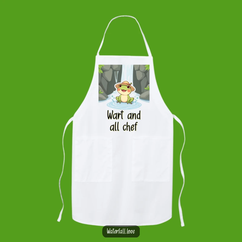 Funny Frog Cooking Apron: Chef-Level Humor for Your Kitchen