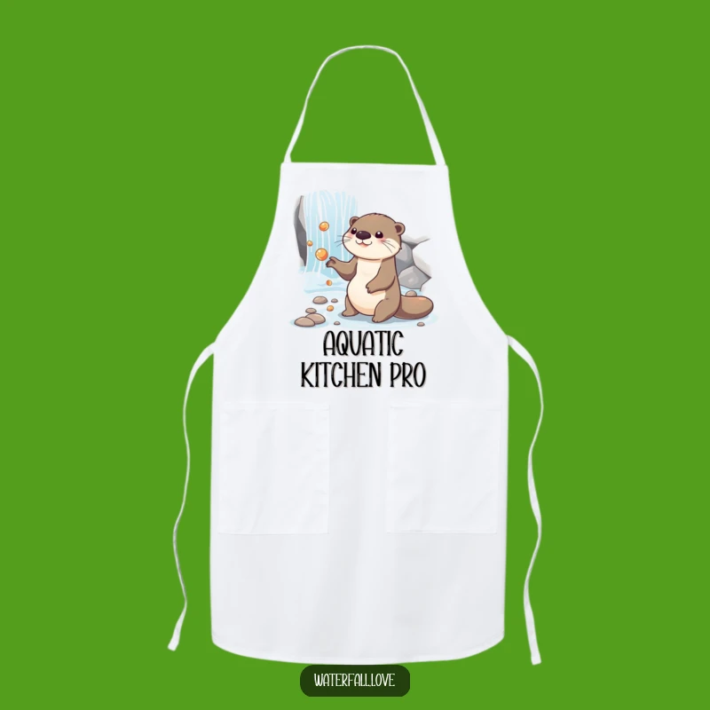 Funny Otter Apron: Cook Up Fun with Aquatic Flair
