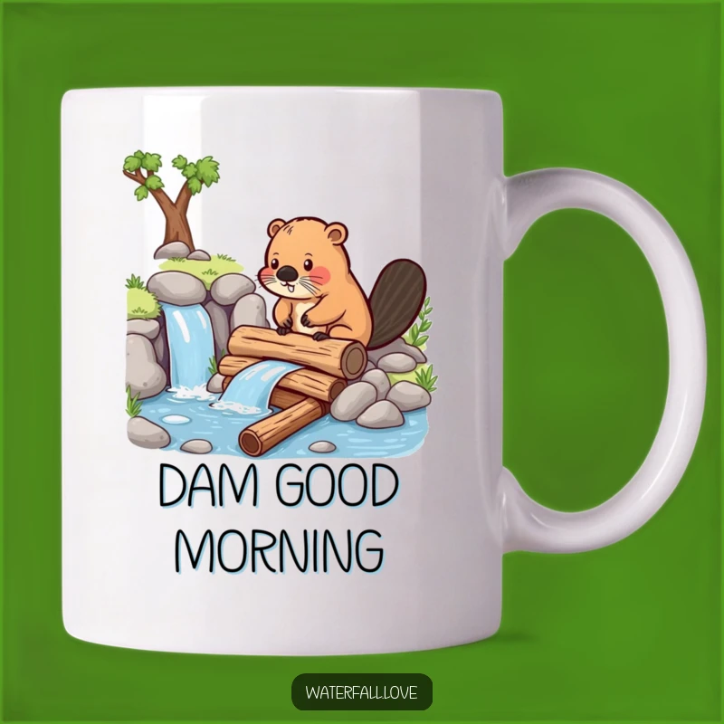Funny Beaver Dam Builder Mug: Work Hard, Laugh Hard Gift