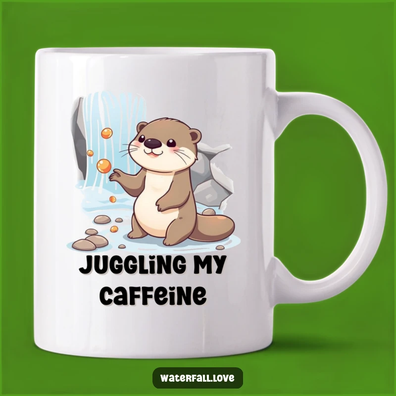 Funny Otter Juggling Mug: Add Playful Fun to Your Day