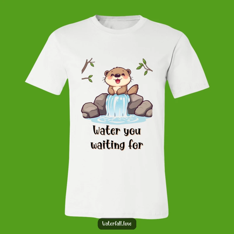 Funny Otter Slide Tee - Joyful Character Shirt, Hilarious Animal Lover Funny Gift